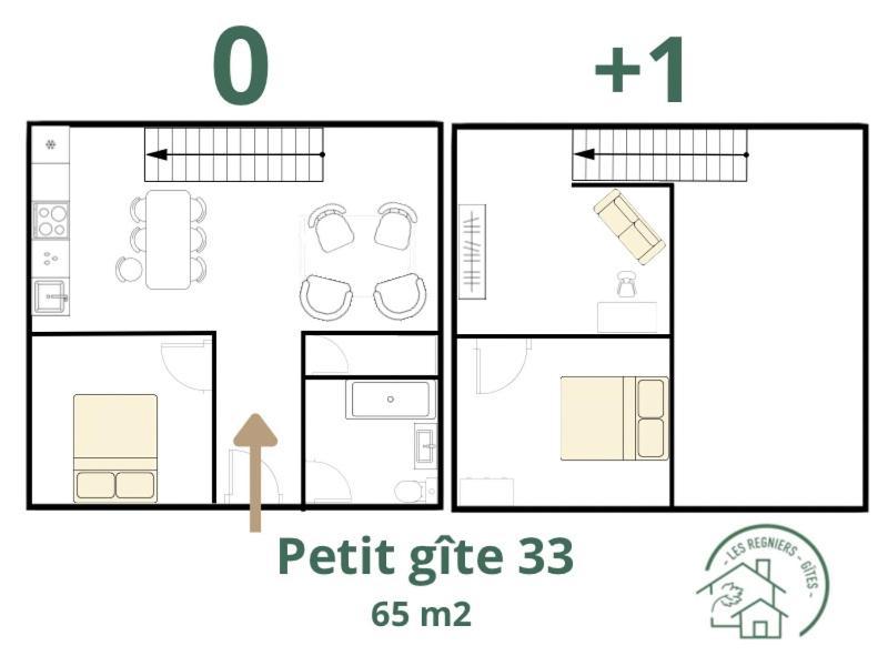 Les Regniers - 2 Gites Voisins Pour Familles Et Groupes Eynesse 外观 照片